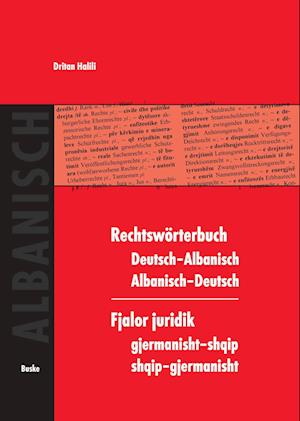 Cover for Dritan Halili · Rechtswörterbuch Deutsch-Albanisch /Albanisch-Deutsch (Hardcover Book) (2008)