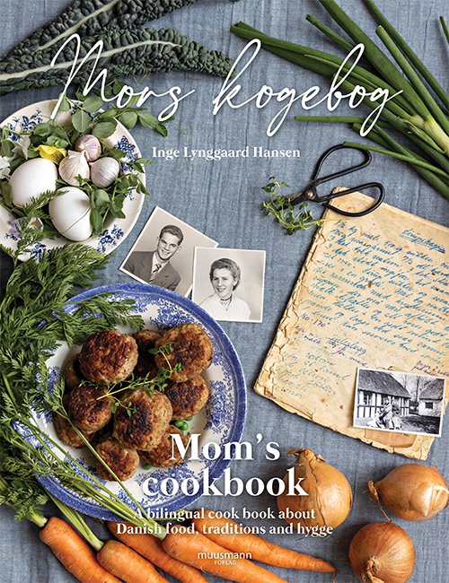Cover for Inge Lynggaard Hansen · Mors kogebog / Mom’s cookbook (Bound Book) [1. Painos] (2021)