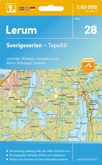 Cover for Lerum - Sverigeserien Topo50 (Map) (2025)