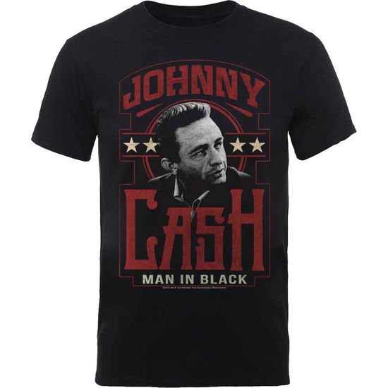 Cover for Johnny Cash · Johnny Cash Unisex T-Shirt: Man In Black (T-shirt)