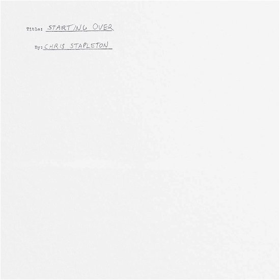 Cover for Chris Stapleton · Starting over (LP) (2020)