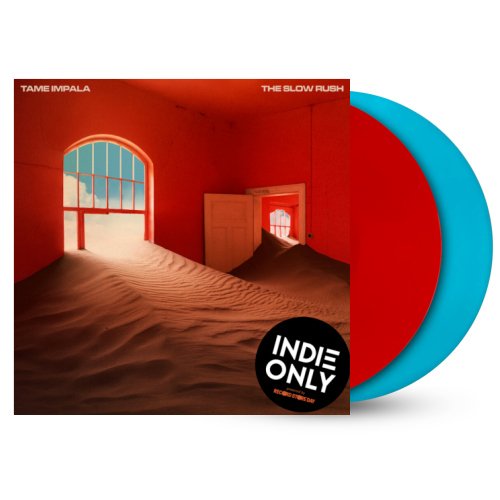 Cover for Tame Impala · The Slow Rush (Red &amp; Blue Vinyl) (LP) [Limited edition] (2020)