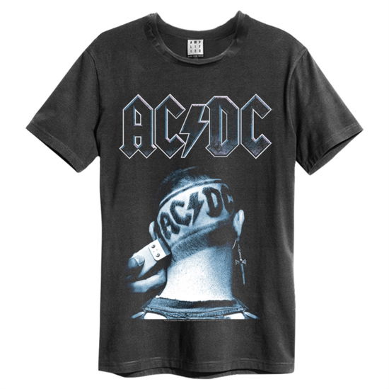 Cover for AC/DC · AC/DC - Clipped Amplified Vintage Charcoal Small T-Shirt (T-shirt)