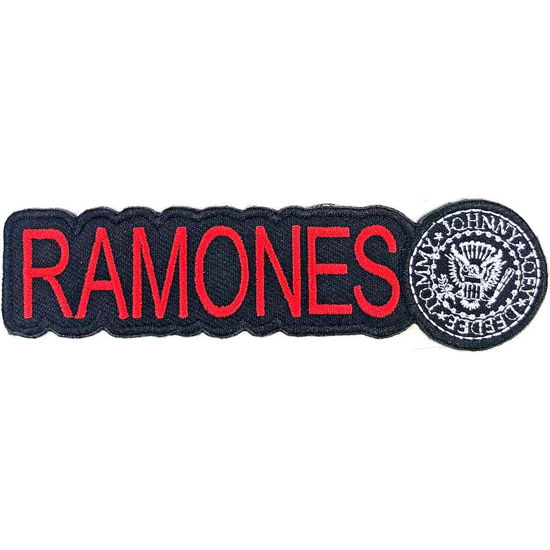 Ramones Standard Woven Patch: Logo & Seal - Ramones - Merchandise -  - 5056368642074 - 