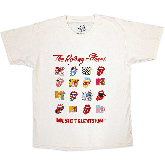 Cover for MTV · MTV Unisex T-Shirt: Rolling Stones Logo Mashup (T-shirt) [size L]