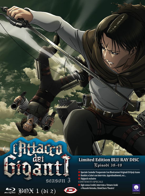 Stagione 03 Box #01 (Eps 01-12) (3 Blu-Ray) (Ltd Edition) - Attacco Dei Giganti (L') - Films -  - 8019824502074 - 30 april 2019