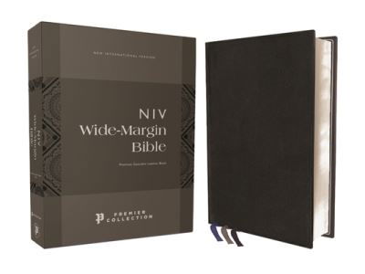 Cover for Zondervan · NIV, Wide Margin Bible, Premium Goatskin Leather, Black, Premier Collection, Red Letter, Art Gilded Edges, Comfort Print (N/A) (2022)