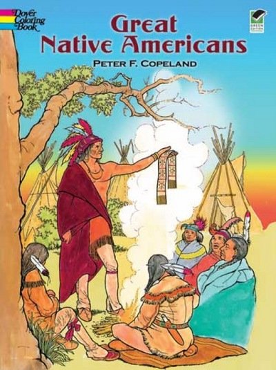Cover for Peter F. Copeland · Great Native Americans Coloring Book - Dover History Coloring Book (Pocketbok) (2003)