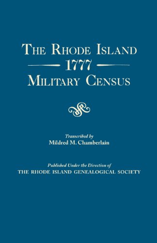 Cover for Mildred Mosher Chamberlain · The Rhode Island 1777 Military Census (Paperback Book) (2014)