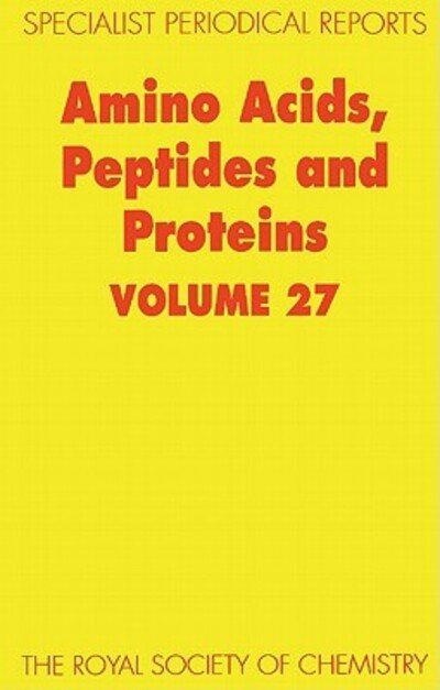 Cover for Royal Society of Chemistry · Amino Acids, Peptides and Proteins: Volume 27 - Specialist Periodical Reports (Hardcover bog) (1996)