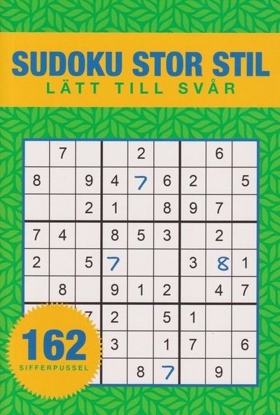 Cover for Sudoku - Stor stil (Book) (2024)