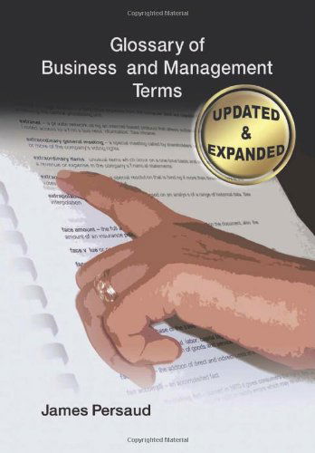 Cover for James Persaud · Glossary of Business and Management Terms (Paperback Book) (2010)