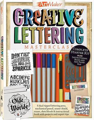 Cover for Hinkler Pty Ltd · Art Maker Creative Lettering Masterclass Kit - Art Maker Portrait (Book) (2017)