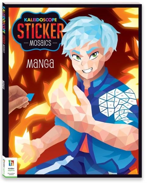 Cover for Hinkler Pty Ltd · Kaleidoscope Sticker Mosaics Manga - Manga (Paperback Book) (2022)