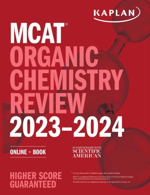 Cover for Kaplan Test Prep · MCAT Organic Chemistry Review 2023-2024: Online + Book - Kaplan Test Prep (Paperback Book) (2022)