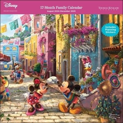 Cover for Thomas Kinkade Studios · Disney Dreams Collection by Thomas Kinkade Studios: 17-Month 2024-2025 Family Wall Calendar (Calendar) (2024)
