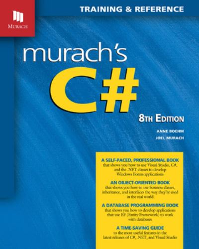 Cover for Anne Boehm · Murach's C# (8th Edition) (Paperback Book) (2023)