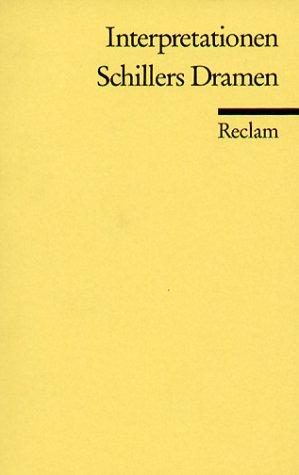 Cover for Friedrich Von Schiller · Reclam UB 08807 Schillers Dramen.Interp (Book)