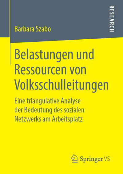 Cover for Szabo · Belastungen und Ressourcen von Vo (Bog) (2019)