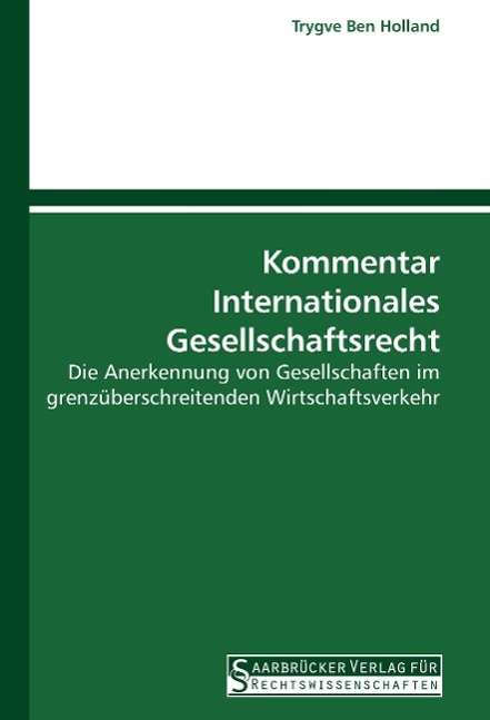 Cover for Holland · Kommentar Internationales Gesel (Bok)