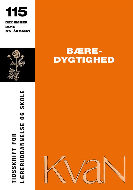 Cover for Steen Hildebrandt m.fl. · Kvan 115 Bæredygtighed (Sewn Spine Book) [1st edition] (2019)