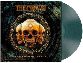 Cover for Crown the · Crowned in Terror Amber Marbled LP (LP)