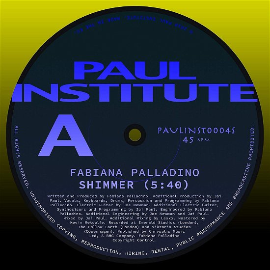 Shimmer - Fabiana Palladino - Musik - PAUL INSTITUTE - 0191404700075 - 6. december 2018