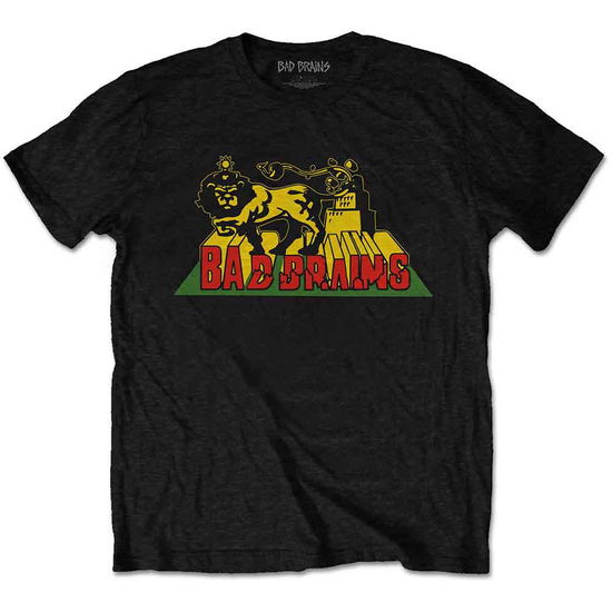 Cover for Bad Brains · Bad Brains Unisex T-Shirt: Lion Crush (Black) (T-shirt) [size S] [Black - Unisex edition] (2023)