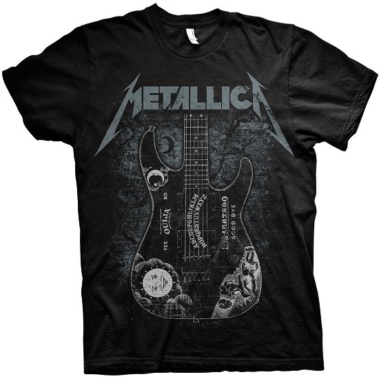 Metallica Unisex T-Shirt: Hammett Ouija Guitar - Metallica - Fanituote - MERCHANDISE - 5060357840075 - perjantai 27. joulukuuta 2019