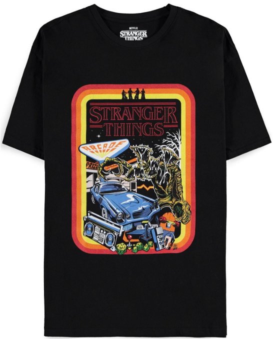 Cover for P.Derive · STRANGER THINGS - Arcade - Mens T-Shirt (MERCH) [size L]