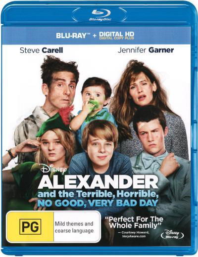 Cover for Alexander And The Terrible, Horrible, No Good, Very Bad Day (Blu-ray) (2015)