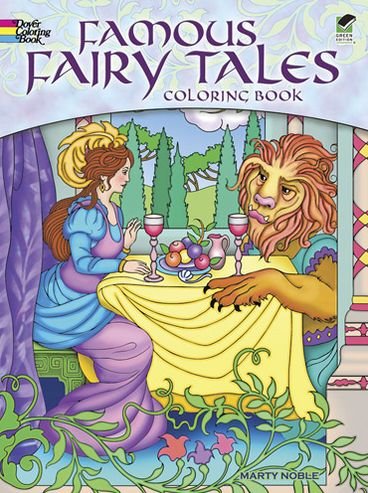 Cover for Marty Noble · Famous Fairy Tales Coloring Book - Dover Coloring Books (Paperback Bog) [Green edition] (2013)