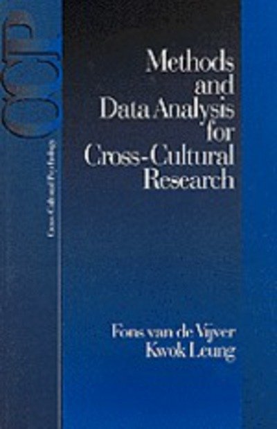 Methods and Data Analysis for Cross-Cultural Research - Cross Cultural Psychology - Fons Van De Vijver - Livros - SAGE Publications Inc - 9780761901075 - 8 de abril de 1997