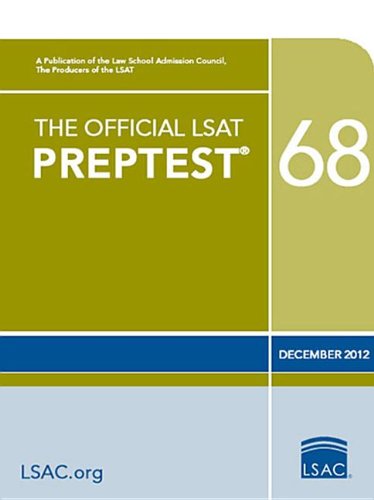 Cover for Law School Admission Council · The Official Lsat Preptest 68: (Dec. 2012 Lsat) (Paperback Book) (2013)