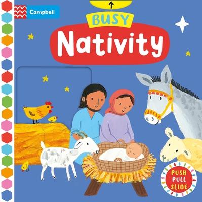 Cover for Campbell Books · Busy Nativity (Board book) (2023)