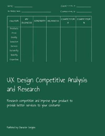 Cover for Character Designs · UX Design Competitive Analysis and Research (Paperback Book) (2019)