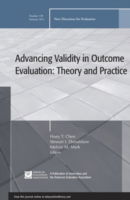 Cover for EV (Evaluation Practice) · Advancing Validity in Outcome Evaluation: Theory and Practice: New Directions for Evaluation, Number 130 - J-B PE Single Issue (Program) Evaluation (Paperback Book) (2011)