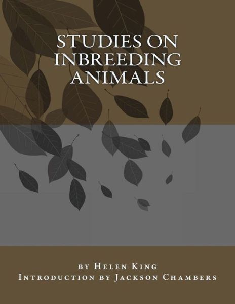 Cover for Helen King · Studies on Inbreeding Animals (Paperback Book) (2015)