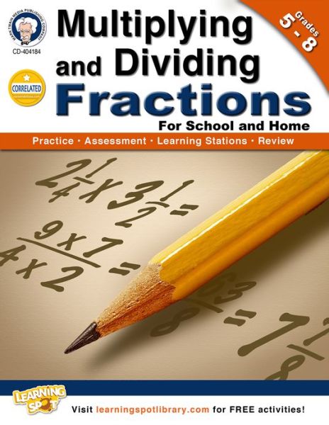 Cover for Carolyn Craig · Multiplying and Dividing Fractions, Grades 5 - 8 (Paperback Book) [Csm Wkb edition] (2013)