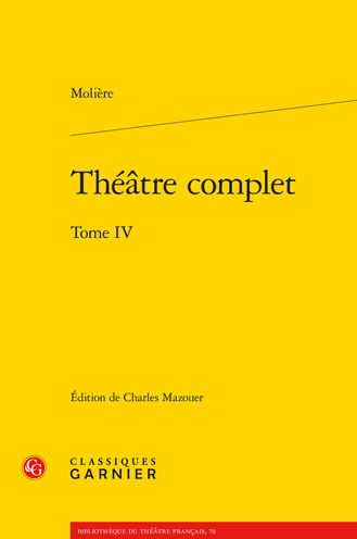 Cover for Moliere · Theatre Complet. Tome IV (Paperback Book) (2021)