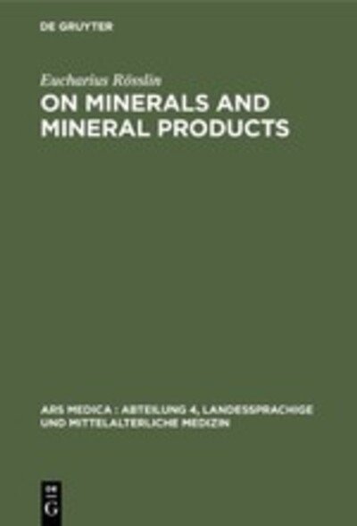 Cover for Rösslin · On Minerals and Mineral Product (Buch) (1978)