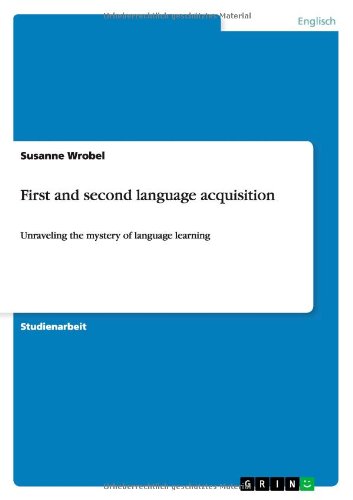 Cover for Wrobel · First and second language acquis (Book) [German edition] (2013)