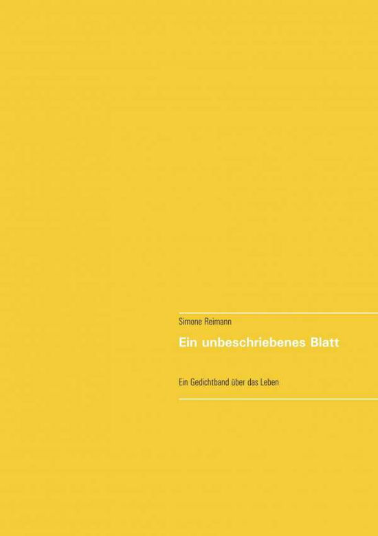 Cover for Reimann · Ein unbeschriebenes Blatt (Book) (2017)