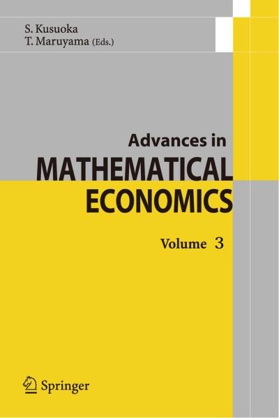 Cover for Charles Castaing · Advances in Mathematical Economics - Advances in Mathematical Economics (Innbunden bok) [2001 edition] (2001)