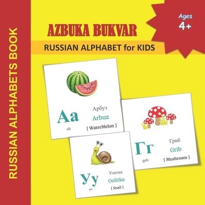 Cover for Mamma Margaret · AZBUKA BUKVAR - RUSSIAN ALPHABET for KIDS: RUSSIAN ALPHABETS BOOK Russian language learning books for Kids Alphabets Color Picture Book with English Translations for children of age 4+ - Russian Language Learning and Russian Alphabets (Pocketbok) (2021)