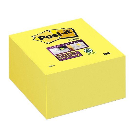 Post-it - Postit Sups Yellow Cube 3x3 2028-s - Post - Game - 3M - 0021200466076 - 