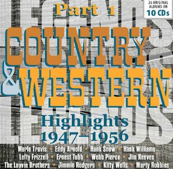 Cover for Aa.vv. · Country &amp; Western Highlight 1947-56 (CD) (2019)