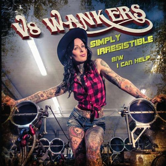 Cover for V8 Wankers · Simply Irresistible (Ltd. Green Marbled Vinyl) (7&quot;) (2018)