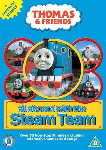 Cover for Thomas &amp; Friends - All Aboard With the Steam Team · Thomas and Friends - All Aboard With The Steam Team (DVD) (2008)