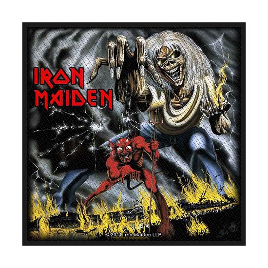 Iron Maiden Standard Woven Patch: Number Of The Beast (Retail Pack) - Iron Maiden - Merchandise - PHD - 5055339728076 - 19. august 2019